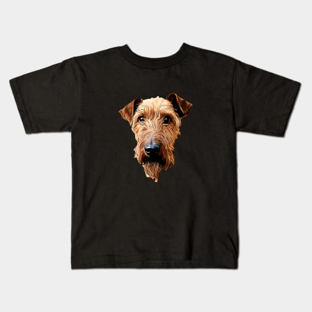 Irish Terrier Kids T-Shirt by ElegantCat